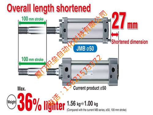 标准型气缸(方形端盖)气缸 JMB(JMDB)